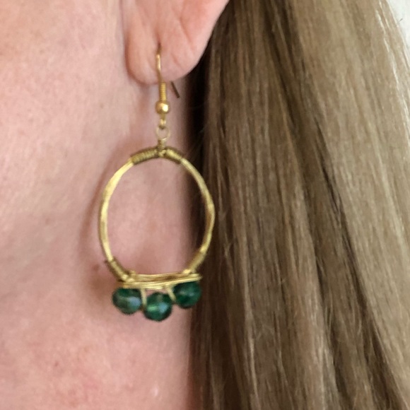 Wrapped Wire Hoops - Picture 3 of 4